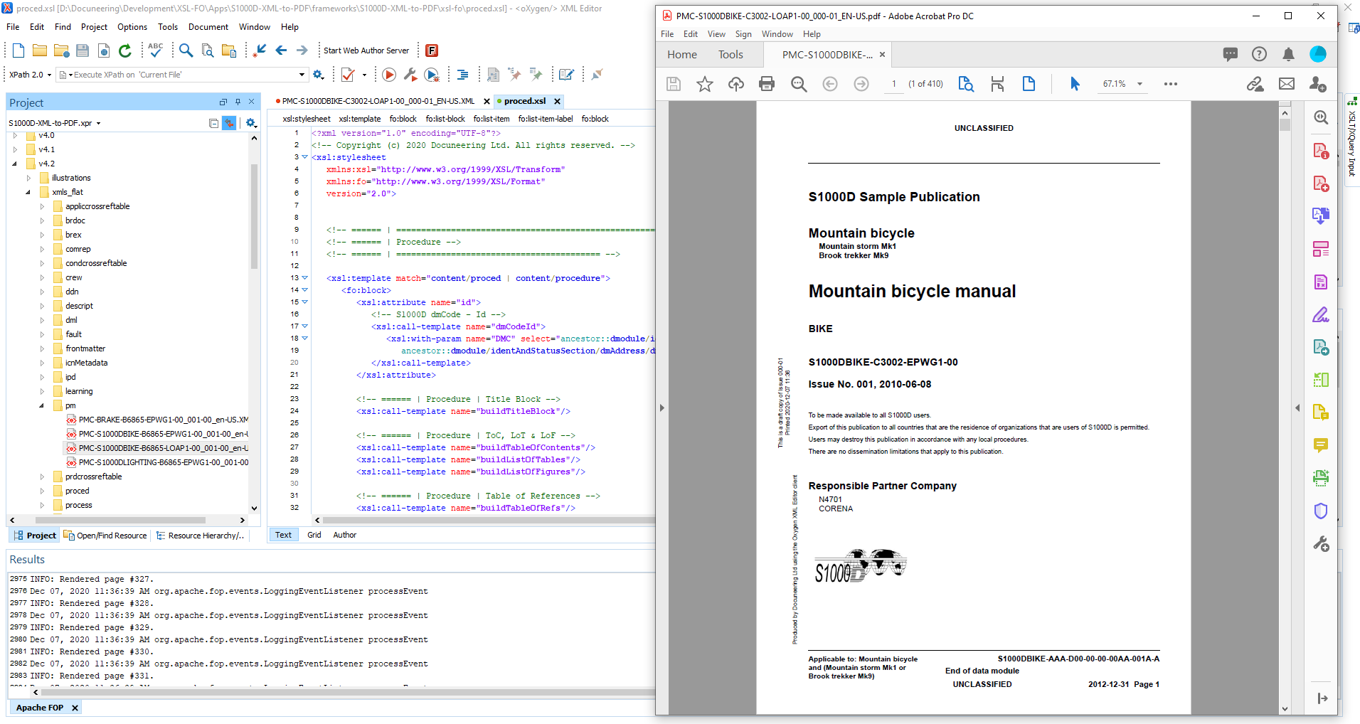 S1000D Publishing with Oxygen XML